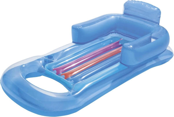 Bestway matelas gonflable avec dossier et porte-gobelet – Gris