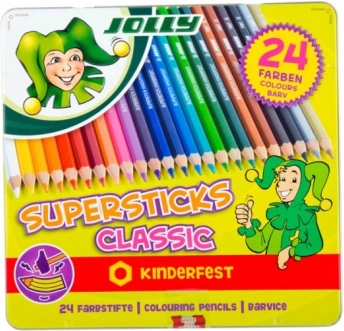 Supersticks 24 colors in a metal tin