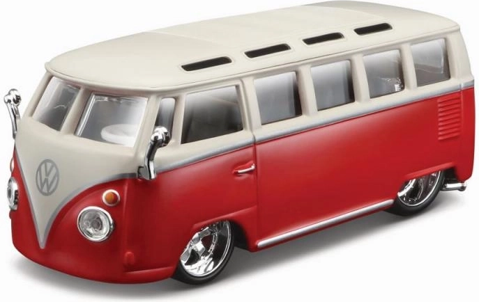 Bburago plus Volkswagen Van Samba rouge