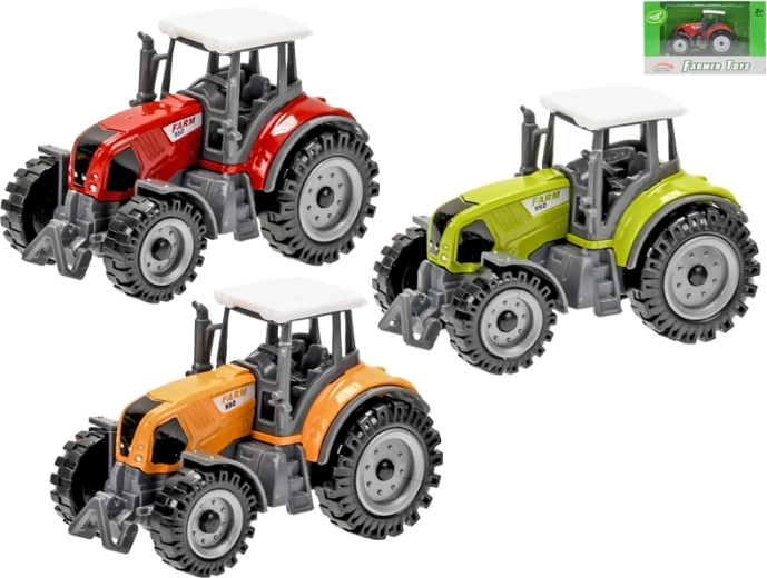 Metalen tractor met vrijloop 9,5 cm