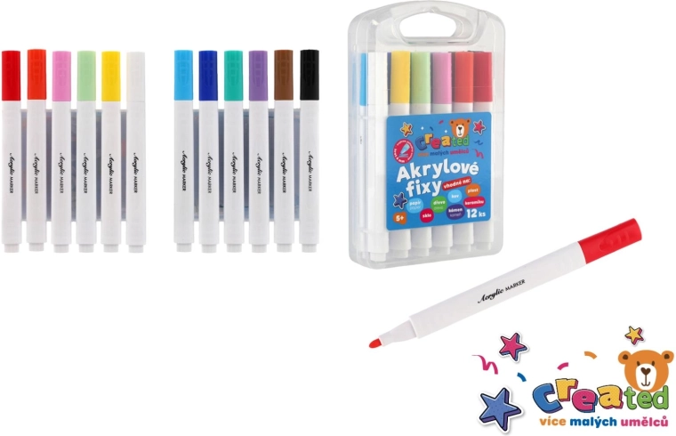 Acrylstiften Creative, set van 12 stuks
