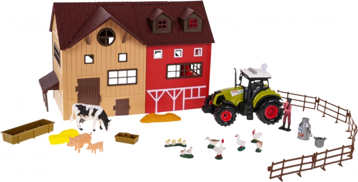 Ferme avec tracteur et accessoires
