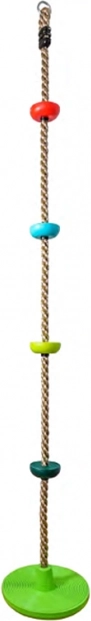 Corde d’escalade pour enfants avec disques et balançoire ronde 2Kids Toys