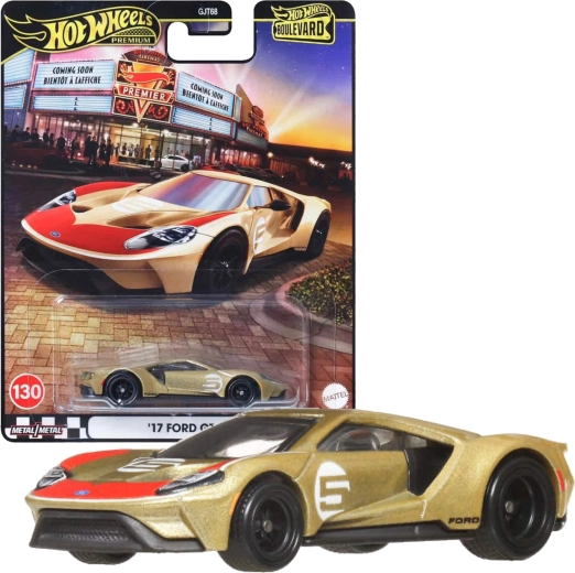 Hot Wheels Premium Boulevard car 2017 Ford GT 7.5 cm