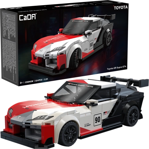 CaDA Building Set Racing Car TOYOTA GR Supra GT4 (1:24, 324 pieces)