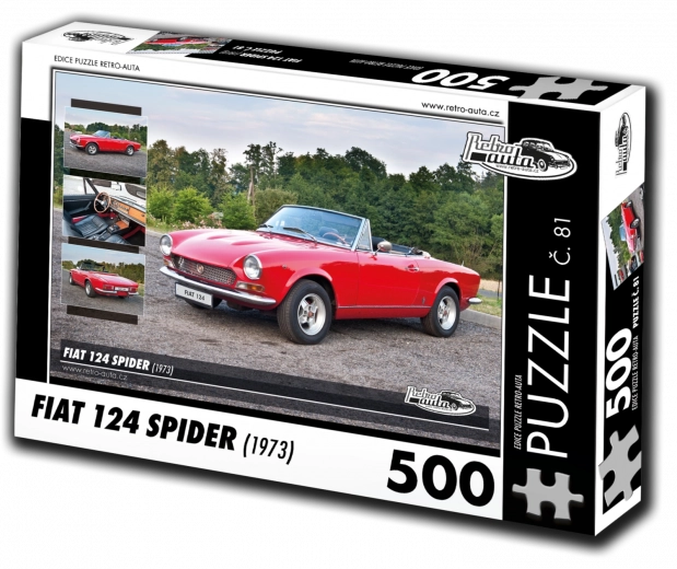 Retro-Auto puzzel Fiat 124 Spider (1973) – 500 stukjes