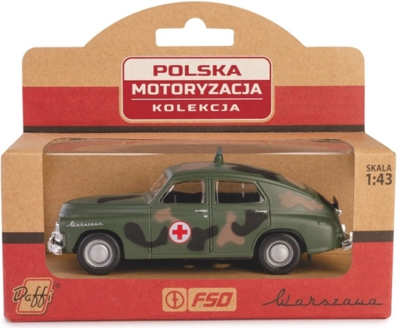 Voertuig PRL Warszawa M20 Militair ambulantievoertuig