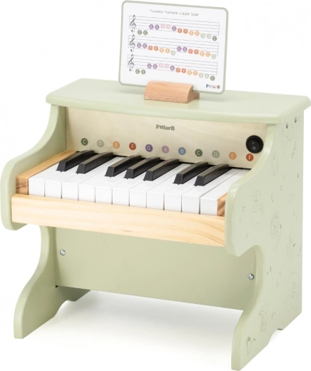 Piano en bois pour enfants PolarB vert