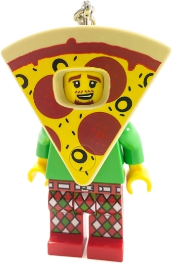 Lustiges LEGO Design mit Pizza-Kostüm