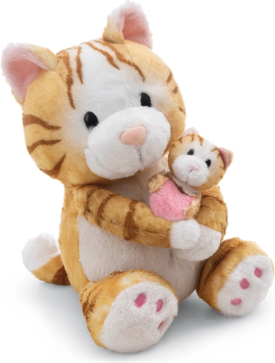 NICI plush mommy cat with kitten, Little & Me, 20 cm