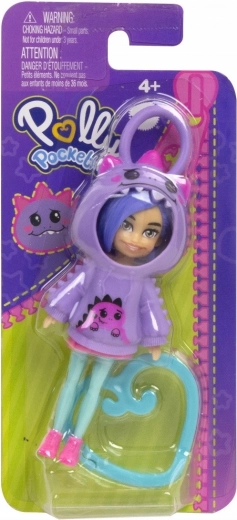 Polly Pocket Dino Mini Doll Keychain