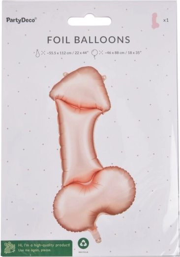 Folieballon in pestvorm 55 × 112 cm