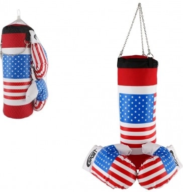 Ensemble de boxe pour enfants avec motif de drapeau américain