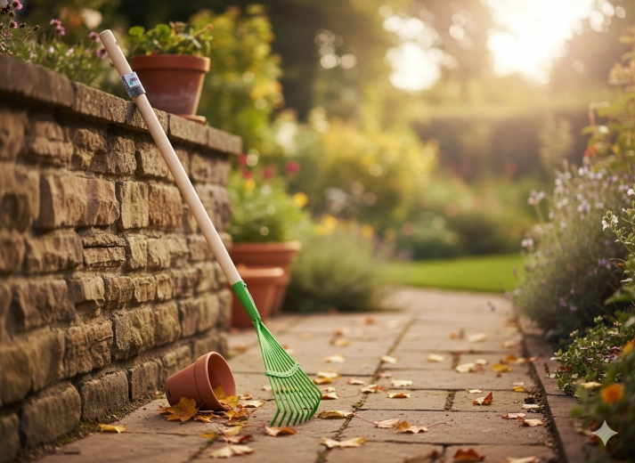 Large tête en éventail pour un ratissage rapide