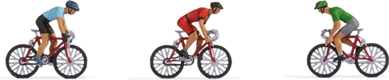 Noch set de figurines de cyclistes (H0)