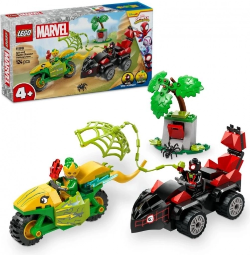 LEGO SPIDEY en zijn geweldige vrienden: dino-achtervolging van Spin en Electro (4+, 124 onderdelen)