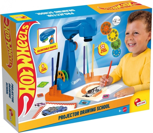 Hot Wheels drawing school with projector
