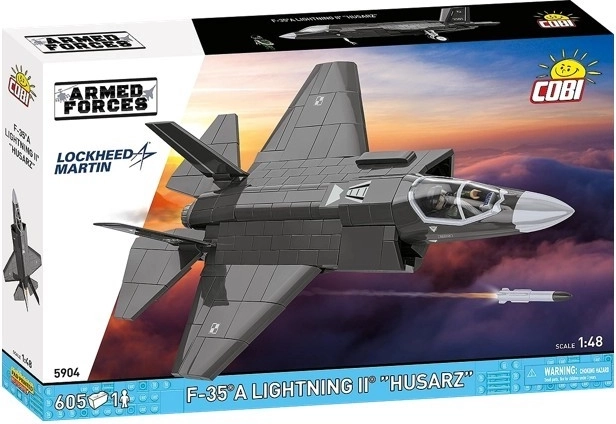 Bouwset F‑35A Lightning II “Husarz” 1:48 (COBI, 605 stenen)
