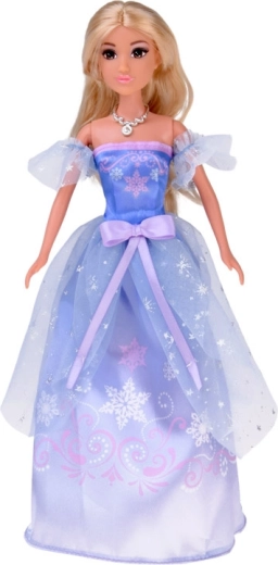 Beweegbare pop in een glinsterende baljurk