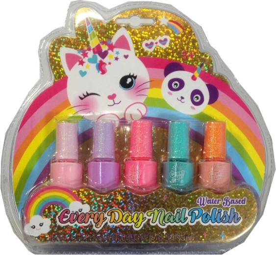 Set pastel nagellak voor kinderen