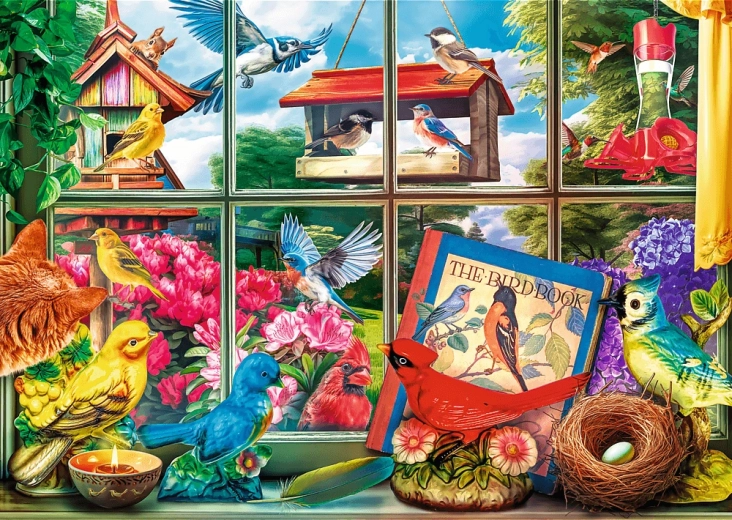Puzzle Trefl Tea Time : Le monde des oiseaux 1000 pièces
