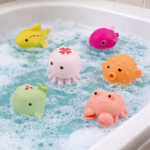 They float and make bath time fun