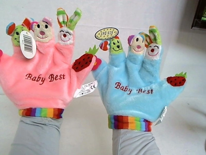 Plüsch-Handpuppenhandschuh „Pfote“ mit Tieren