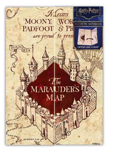 Harry Potter carnet ligné Carte du Maraudeur A5 Magical Locations