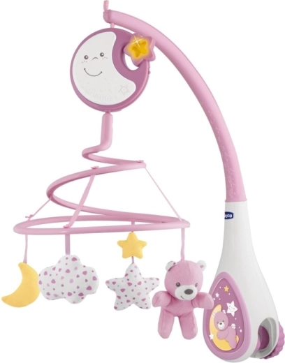 Chicco Next2Dreams 3-in-1 musical crib mobile with night light, pink, 0m+