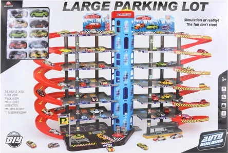 Große Parkhaus-Garage mit Autos