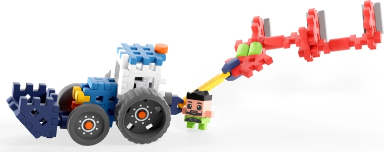 Construisez un tracteur réaliste avec charrue