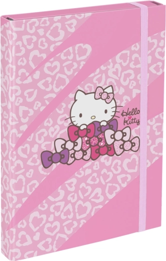 A4 School Notebook Folder Hello Kitty Sweet Leopard