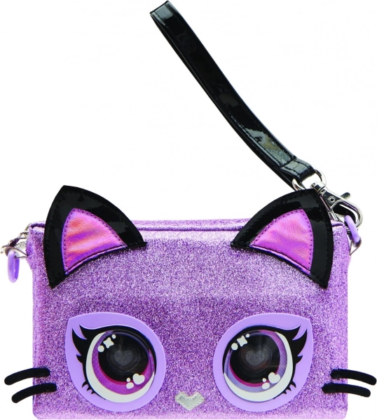 Sac-bracelet interactif PURSE PETS Purdy Purrfect – chaton violet aux yeux LED