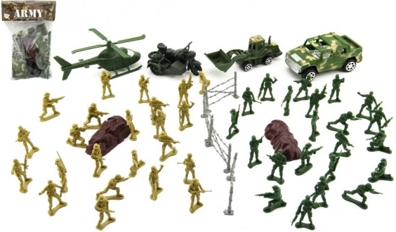 Set van plastic soldaten met accessoires CZ design