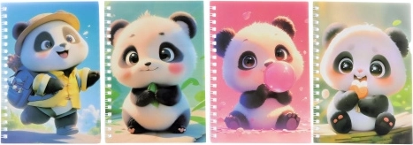 Panda Notebook with Pen
