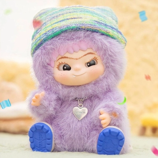 Super-soft plush, bold details, and a clip-on ring