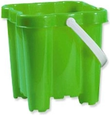 Androni castle-shaped bucket with 4 towers 16 cm – Green