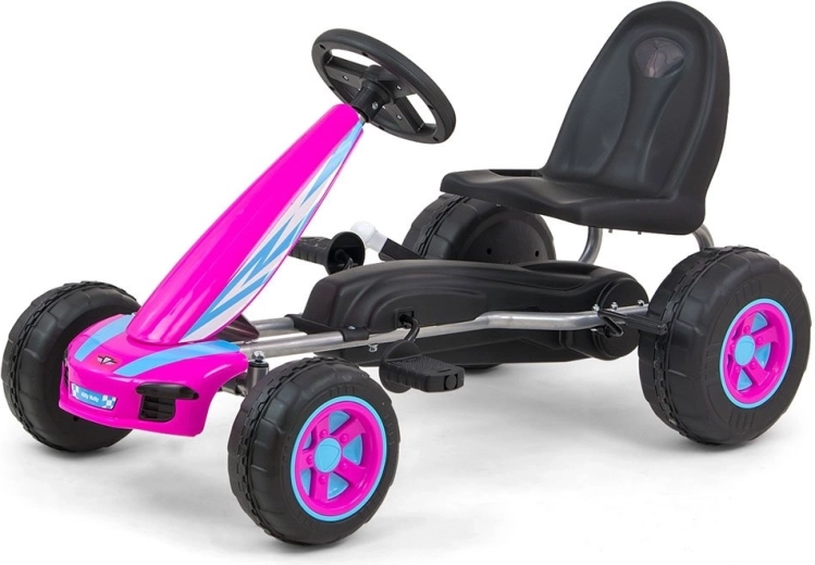 Children's pedal go-kart MILLY MALLY Viper pink