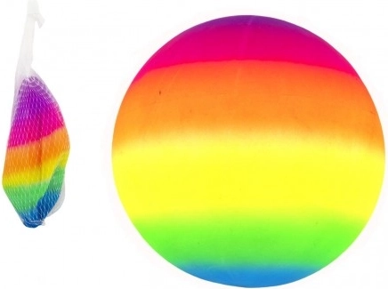 Rainbow Rubber Ball 23 cm