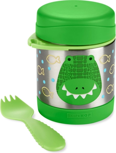 Practical spork in holder