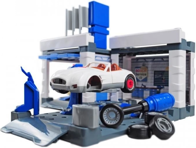 Service-Hebebühne und Werkzeug