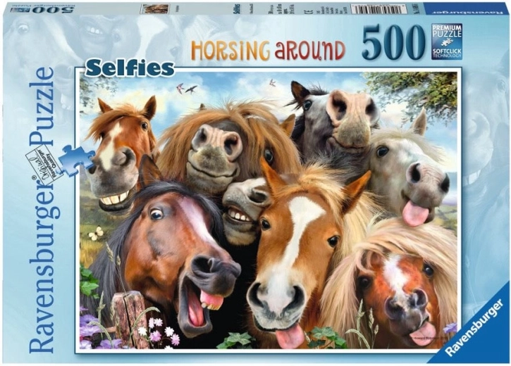 Ravensburger puzzel Paardenselfie 500 stukjes