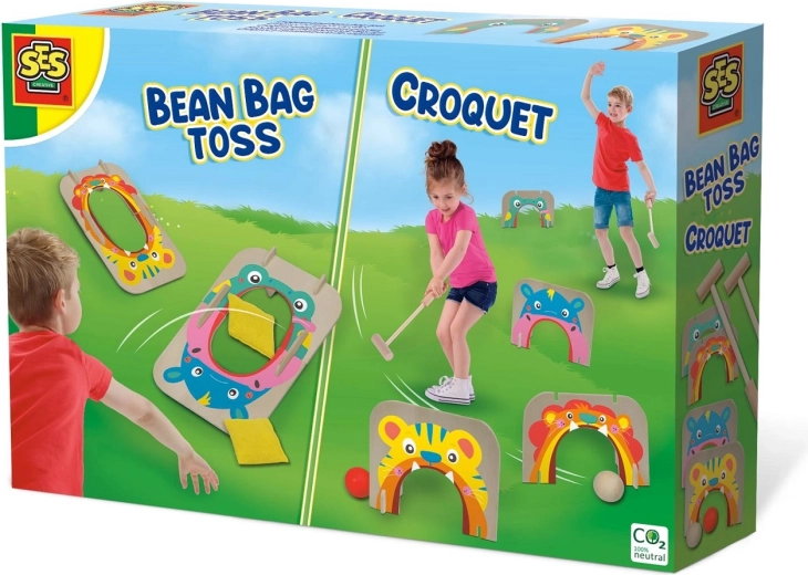 Deux jeux d’extérieur dans un seul coffret
