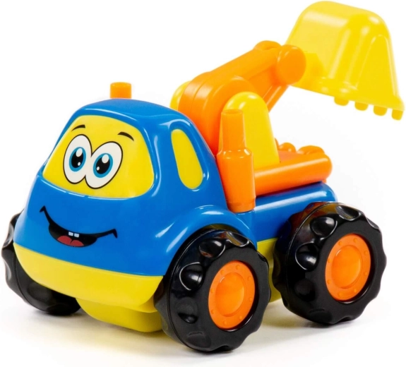 Movable arm and bucket for realistic play