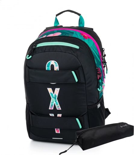 Studentenrugzak en etui OXY Sport Tropic – set