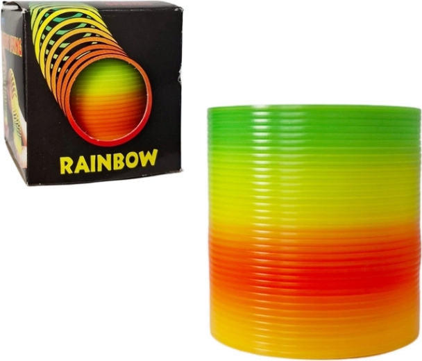 Regenboog neon spiraal