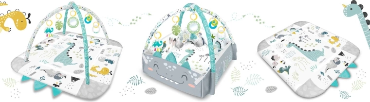 3-in-1: playmat, nest, and rug