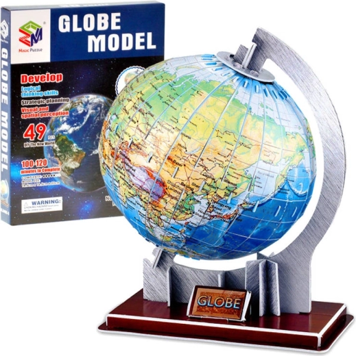 3D puzzle globe 49 pieces
