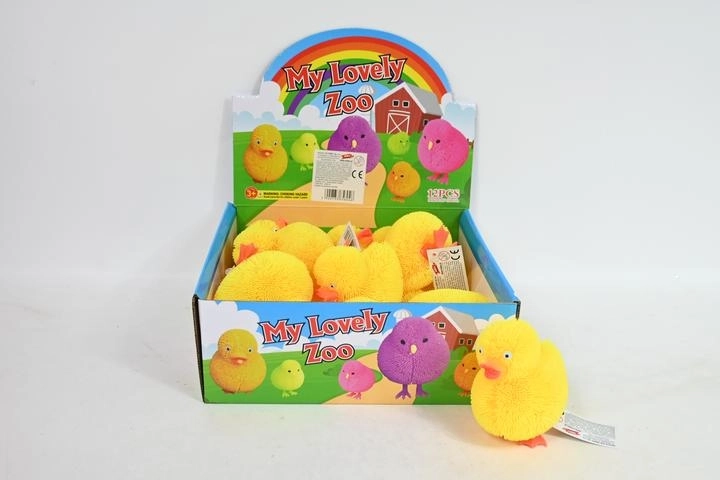 Squeezable Light-Up Duck – Anti-Stress Toy (12 pcs in display)