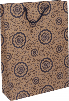 Sac cadeau kraft L 27,5 × 36,5 × 9 cm